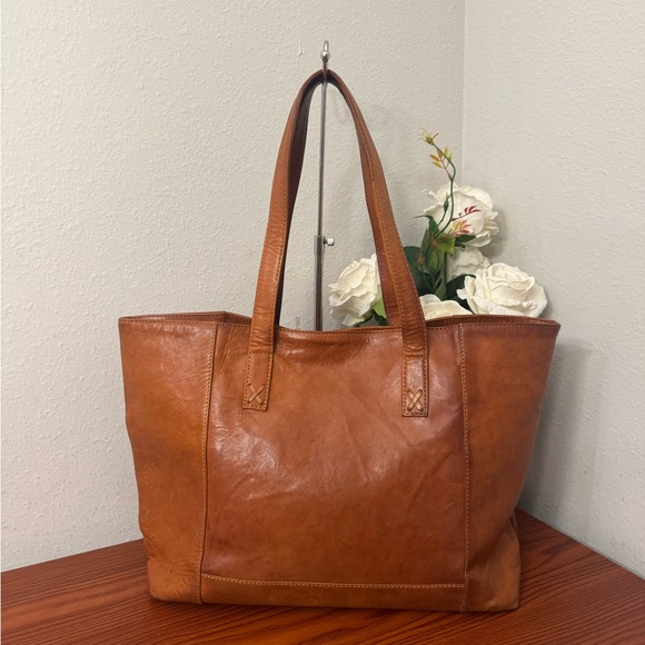 Noonday Collection Brown Leather Tote - Picture 1 of 16